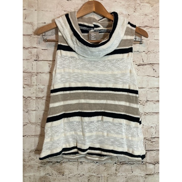 Anthropologie Dolan Sweater Womens XS Lagom Beachy Neutral Sleeveless Cowl Neck - Picture 1 of 12